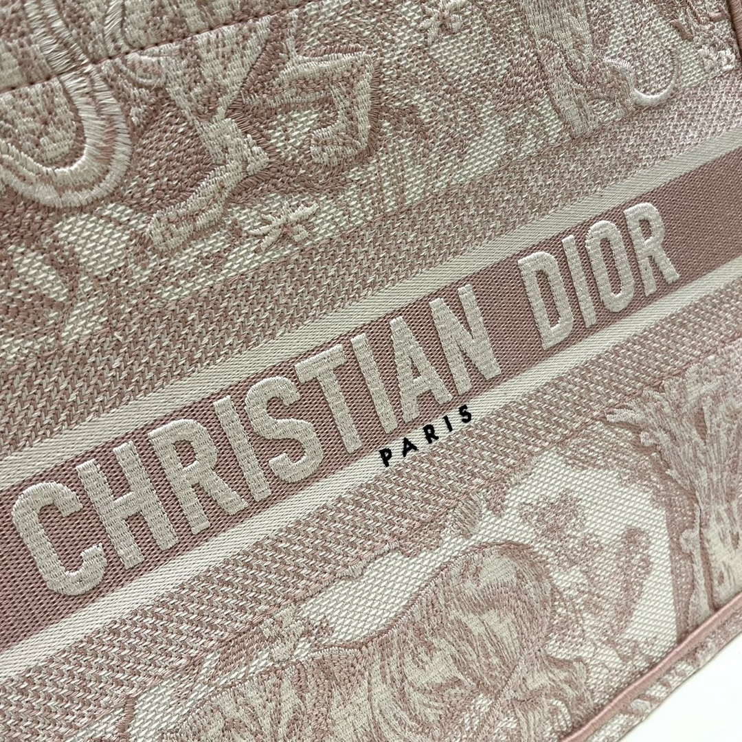 Dior Book Tote M1296 Medium Toile de Jouy Embroidery M0074