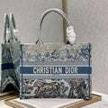 Dior Book Tote M1296 Medium Toile de Jouy Embroidery M0075 - Default Title - View 1