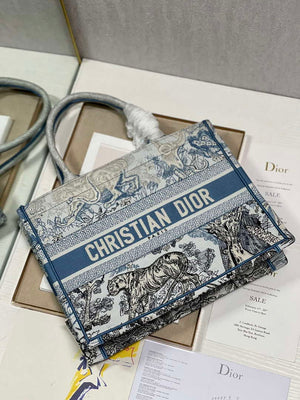 Dior Book Tote M1296 Medium Toile de Jouy Embroidery M0075 - Default Title - View 9