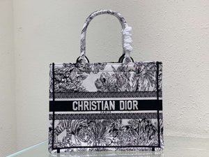 Dior Book Tote M1296 Medium Toile de Jouy Embroidery M0076 - Default Title - View 1