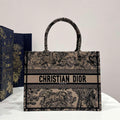 Dior Book Tote M1296 Medium Toile de Jouy Embroidery M0077 - Default Title - View 1