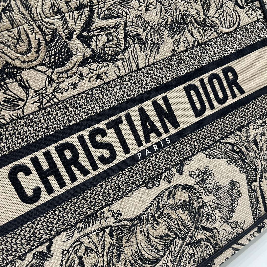 Dior Book Tote M1296 Medium Toile de Jouy Embroidery M0077 - Default Title - View 2