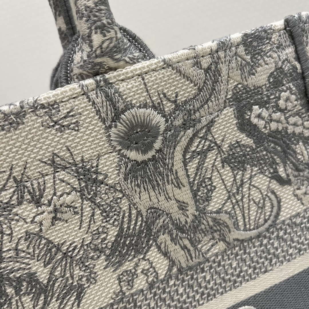 Dior Book Tote M1296 Medium Toile de Jouy Embroidery M0078 - Default Title - View 3