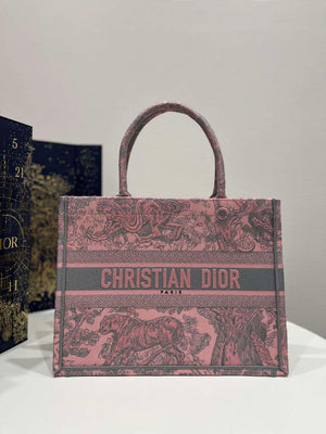 Dior Book Tote M1296 Medium Toile de Jouy Embroidery M0079 - Default Title - View 1