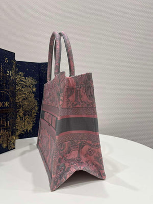 Dior Book Tote M1296 Medium Toile de Jouy Embroidery M0079 - Default Title - View 5