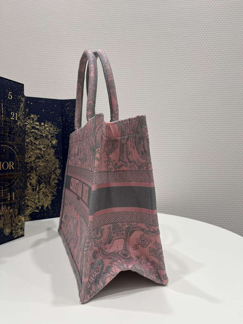 Dior Book Tote M1296 Medium Toile de Jouy Embroidery M0079 - Default Title - View 5