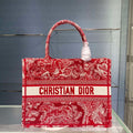 Dior Book Tote M1296 Medium Toile de Jouy Embroidery M0081 - Default Title - View 1