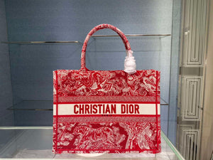 Dior Book Tote M1296 Medium Toile de Jouy Embroidery M0081 - Default Title - View 1