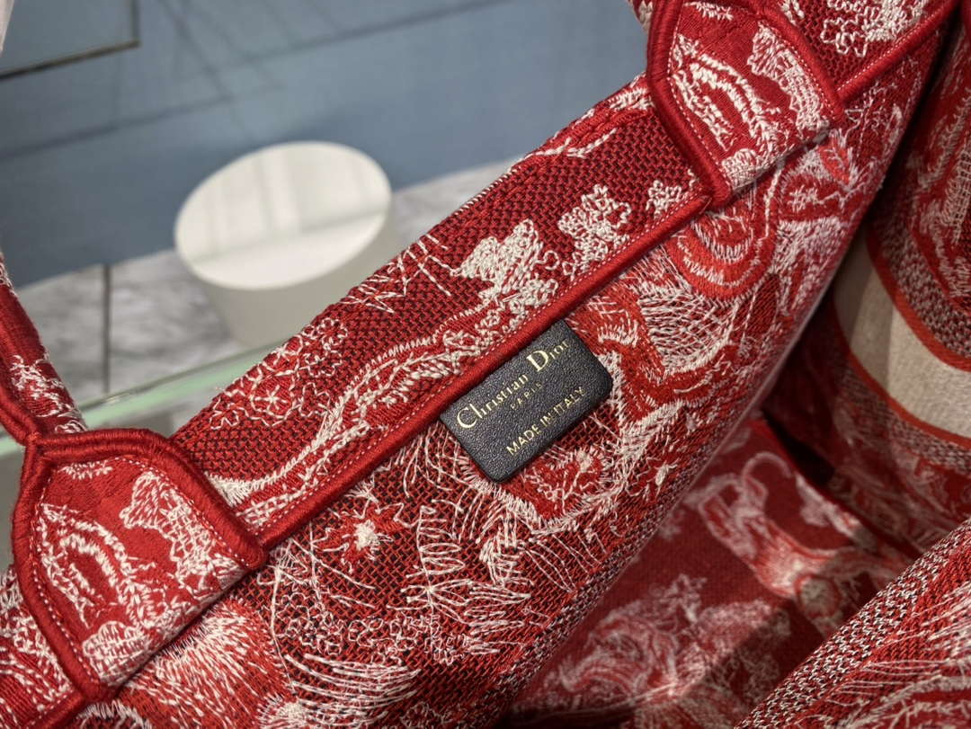 Dior Book Tote M1296 Medium Toile de Jouy Embroidery M0081 - Default Title - View 9