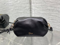Dior Bow Pouch Black Supple Lambskin S3900