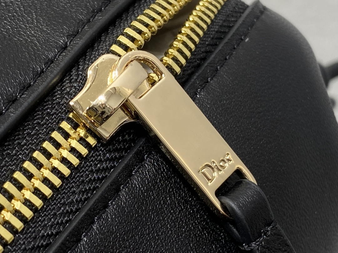 Dior Bow Pouch Black Supple Lambskin S3900