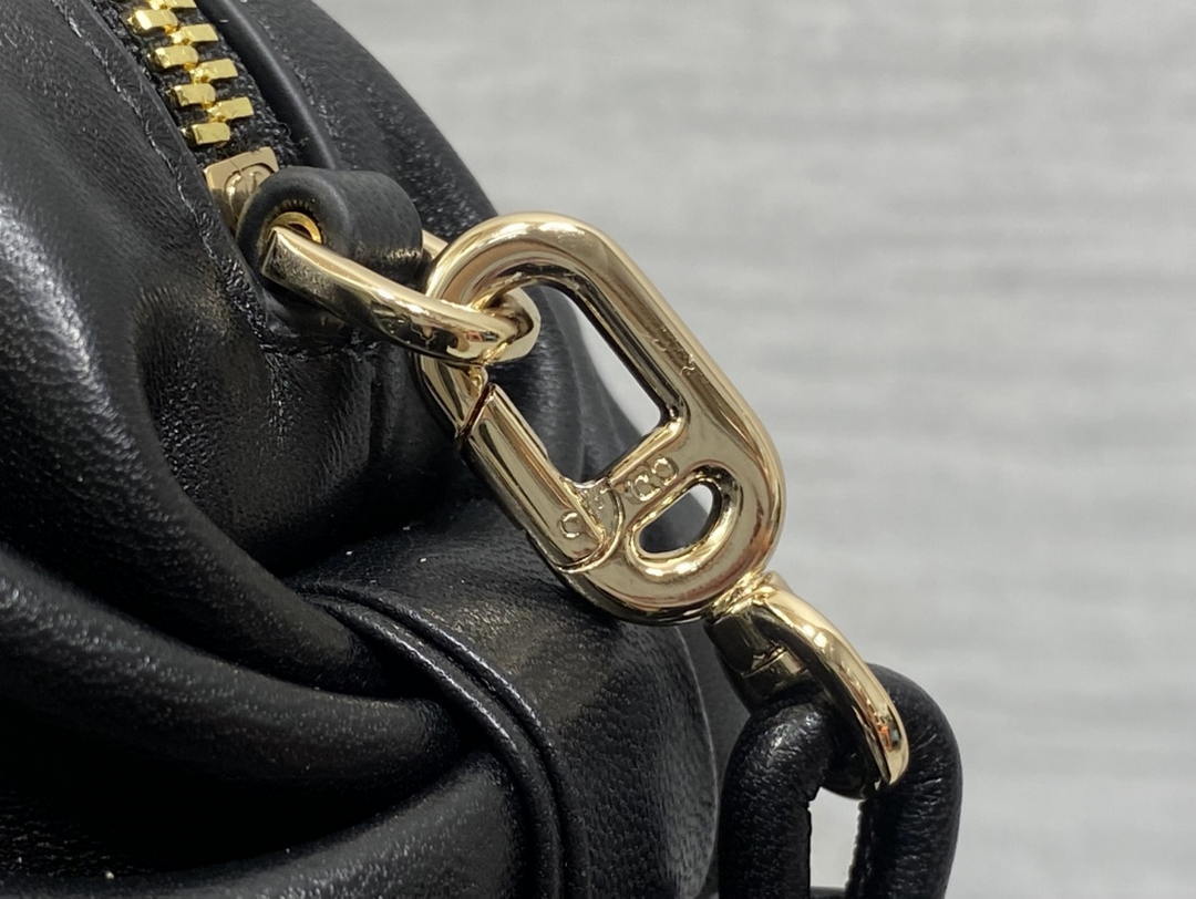 Dior Bow Pouch Black Supple Lambskin S3900 - Default Title - View 3