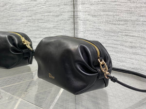Dior Bow Pouch Black Supple Lambskin S3900 - Default Title - View 6