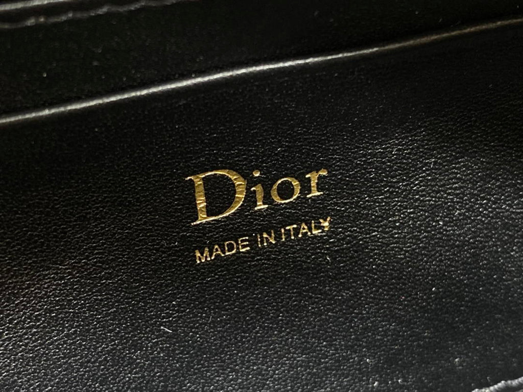 Dior Bow Pouch Black Supple Lambskin S3900