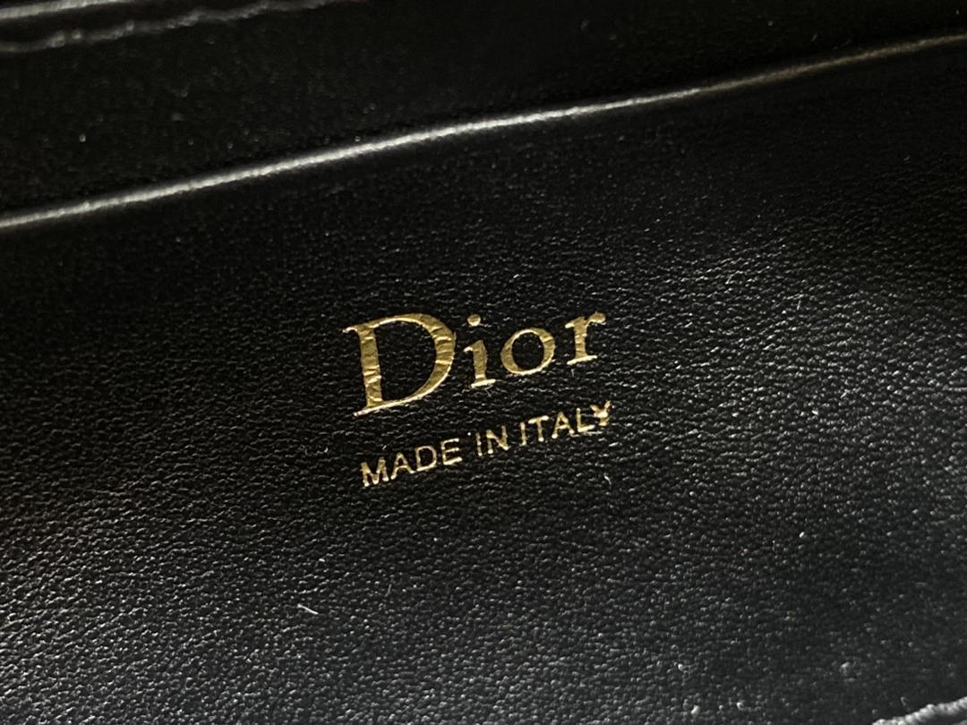 Dior Bow Pouch Black Supple Lambskin S3900