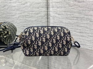 Dior Bow Pouch Blue Dior Oblique Jacquard S3900OTZQ_M928 - Default Title - View 1