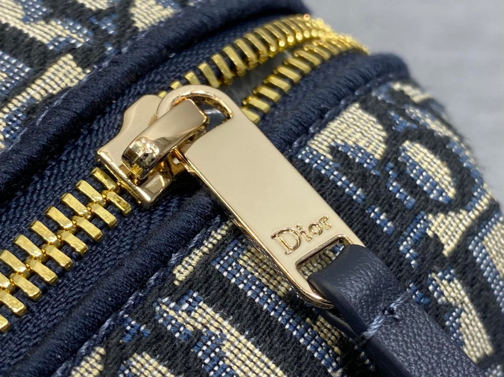 Dior Bow Pouch Blue Dior Oblique Jacquard S3900OTZQ_M928
