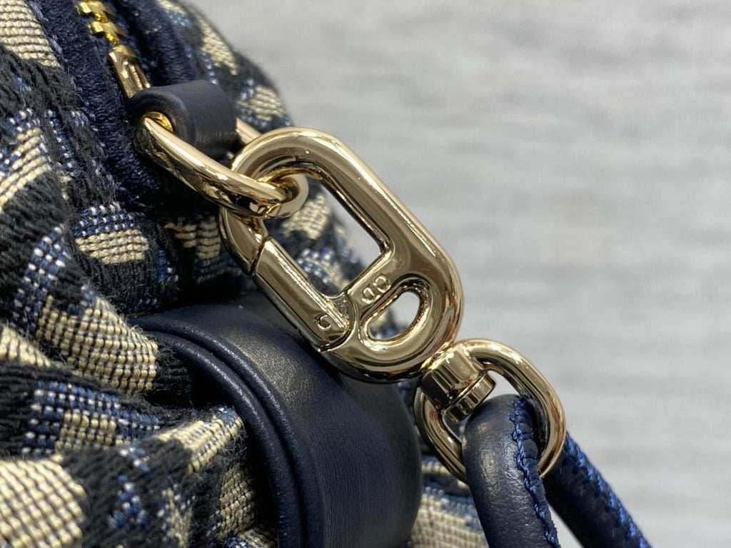 Dior Bow Pouch Blue Dior Oblique Jacquard S3900OTZQ_M928