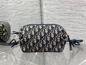 Dior Bow Pouch Blue Dior Oblique Jacquard S3900OTZQ_M928 - Default Title - View 4