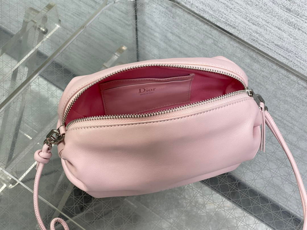 Dior Bow Pouch Supple Lambskin S3900 PINK