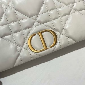 Dior S5135 Caro Macrocannage Pouch Latte Quilted Macrocannage Calfskin - Default Title - View 6