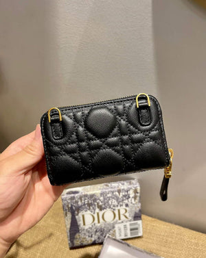 Dior Caro Mini zipper clutch 5087 Black - Default Title - View 3