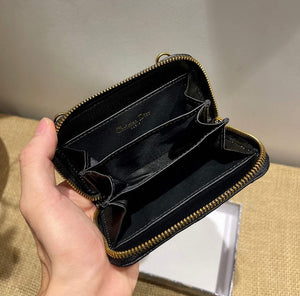 Dior Caro Mini zipper clutch 5087 Black - Default Title - View 4