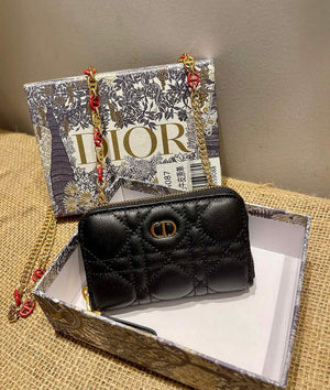 Dior Caro Mini zipper clutch 5087 Black - Default Title - View 5