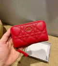 Dior Caro Mini zipper clutch 5087 Red