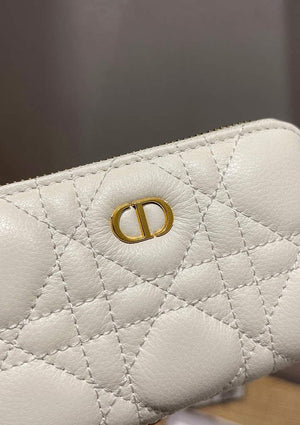 Dior Caro Mini zipper clutch 5087 White - Default Title - View 2