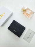 Dior Dior Wallet Mini Lady Blue S0178 Dior Oblique Jacquard Black
