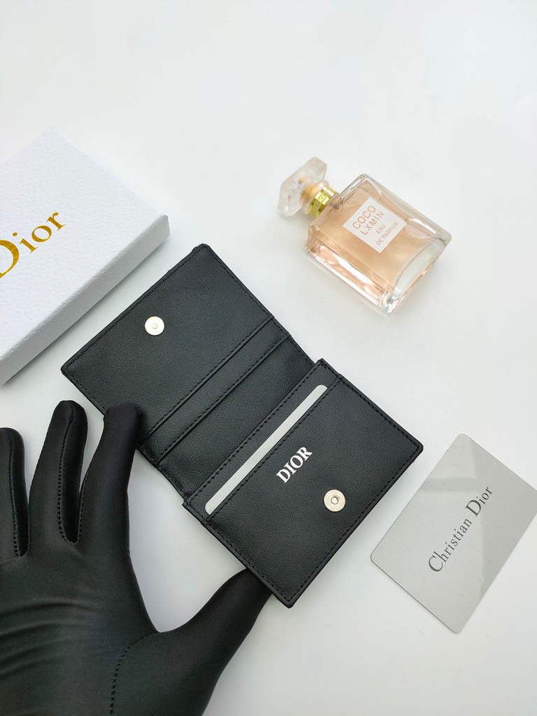 Dior Dior Wallet Mini Lady Blue S0178 Dior Oblique Jacquard Blue