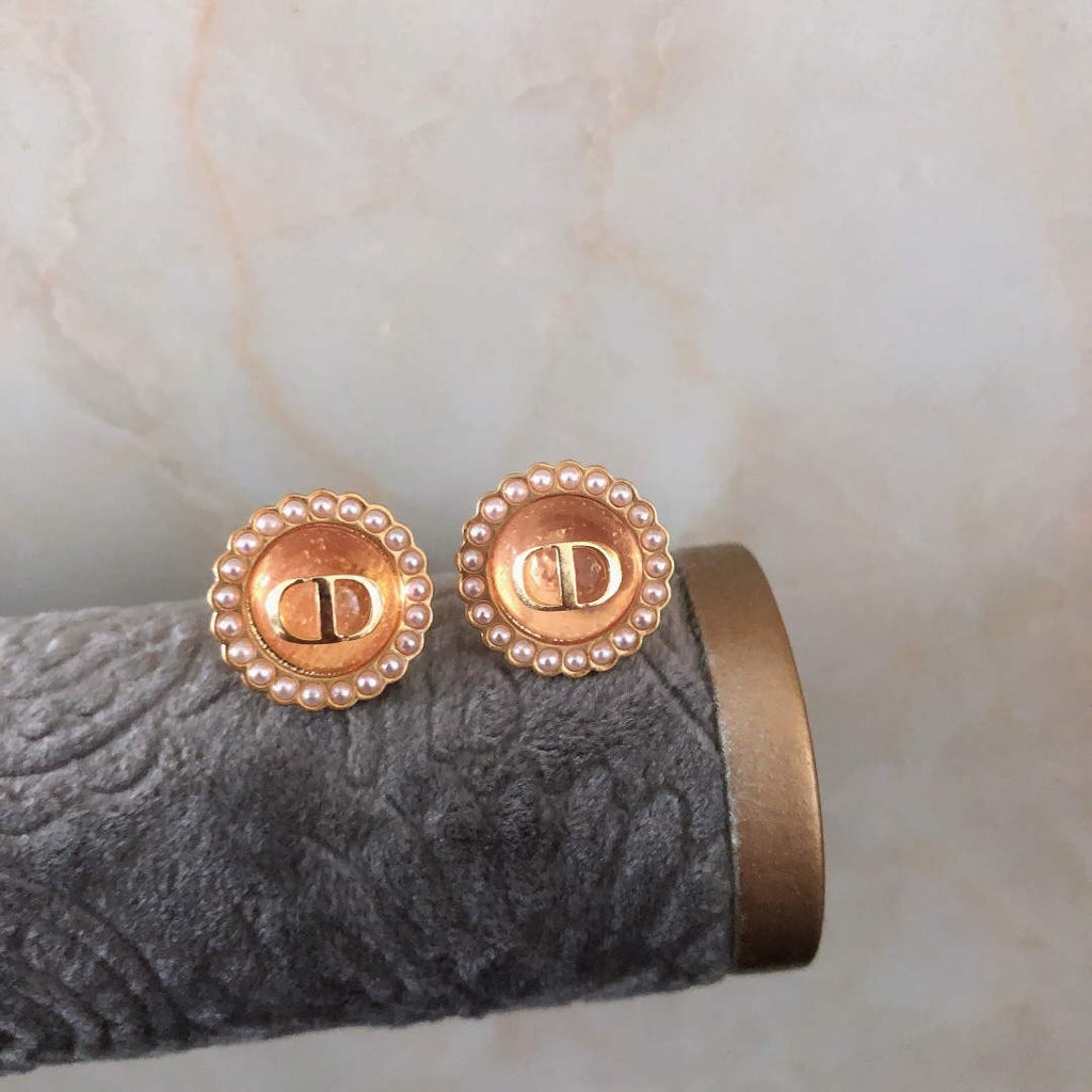 Dior E1835PTCVE Petit CD Stud Earrings D99212