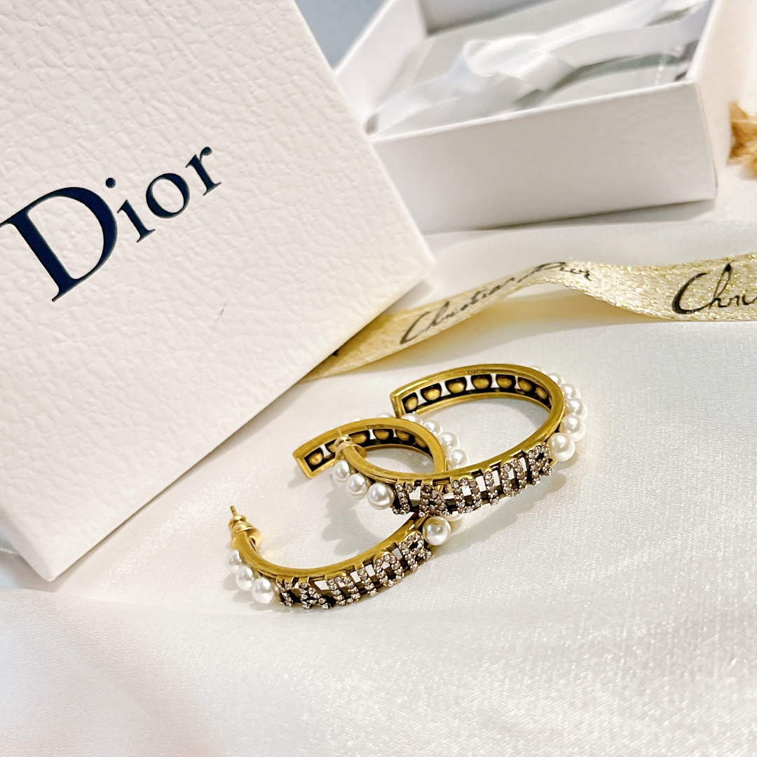 Dior E2049 Tribales Earrings D99141 - Default Title - View 1