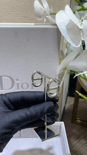 Dior E2113 CD Navy Earrings D99133 - Default Title - View 5