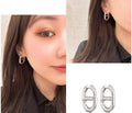 Dior E2113 CD Navy Earrings D99133