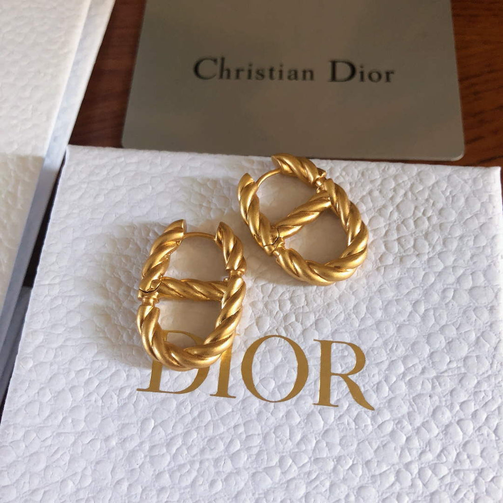 Dior E2134 CD Navy Earrings D99134