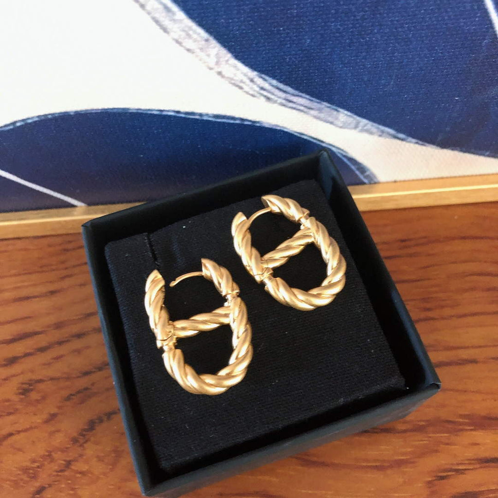 Dior E2134 CD Navy Earrings D99134
