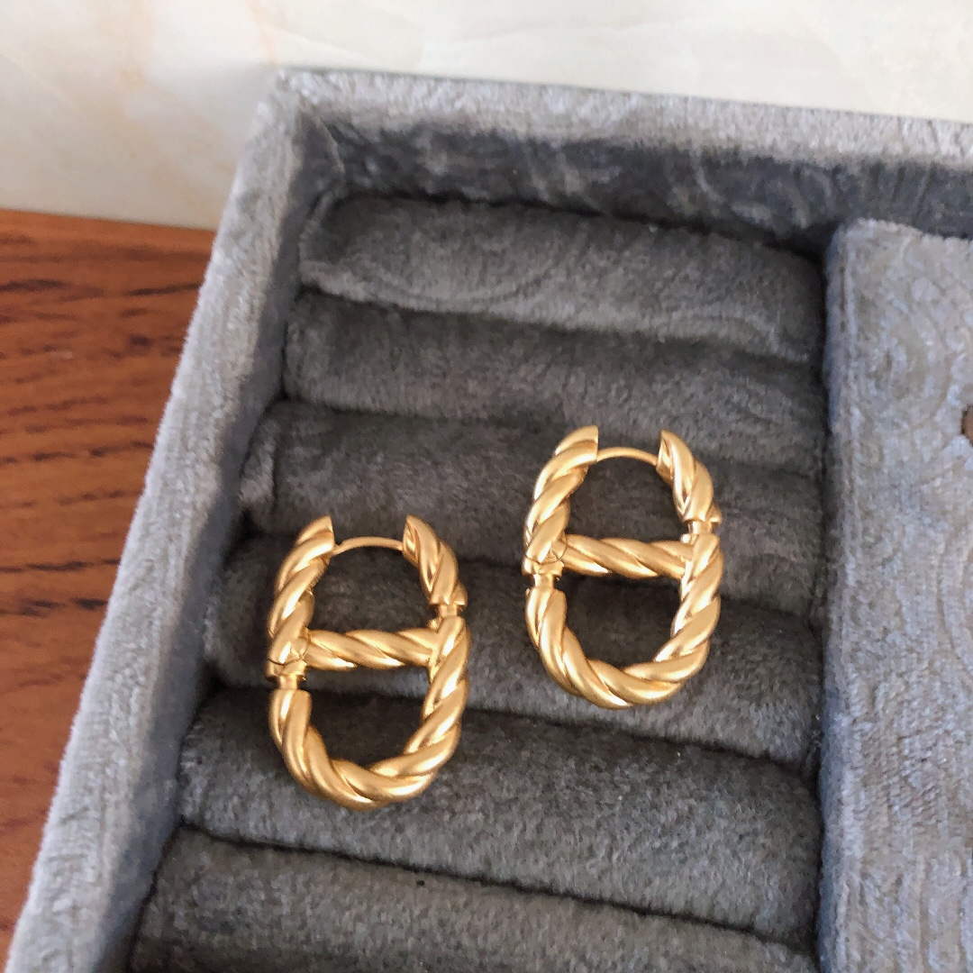 Dior E2134 CD Navy Earrings D99134