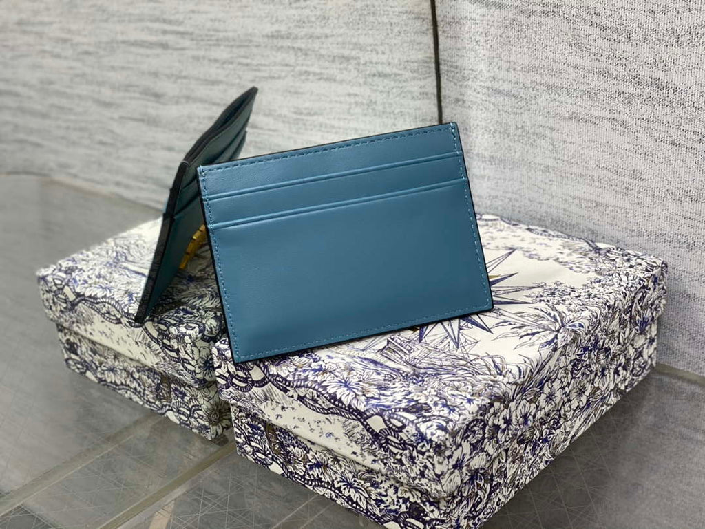 Dior Five-Slot Card Holder S5130 Grained Calfskin D0022