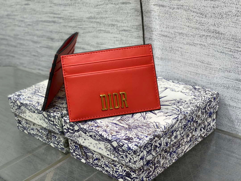 Dior Five-Slot Card Holder S5130 Grained Calfskin D0023