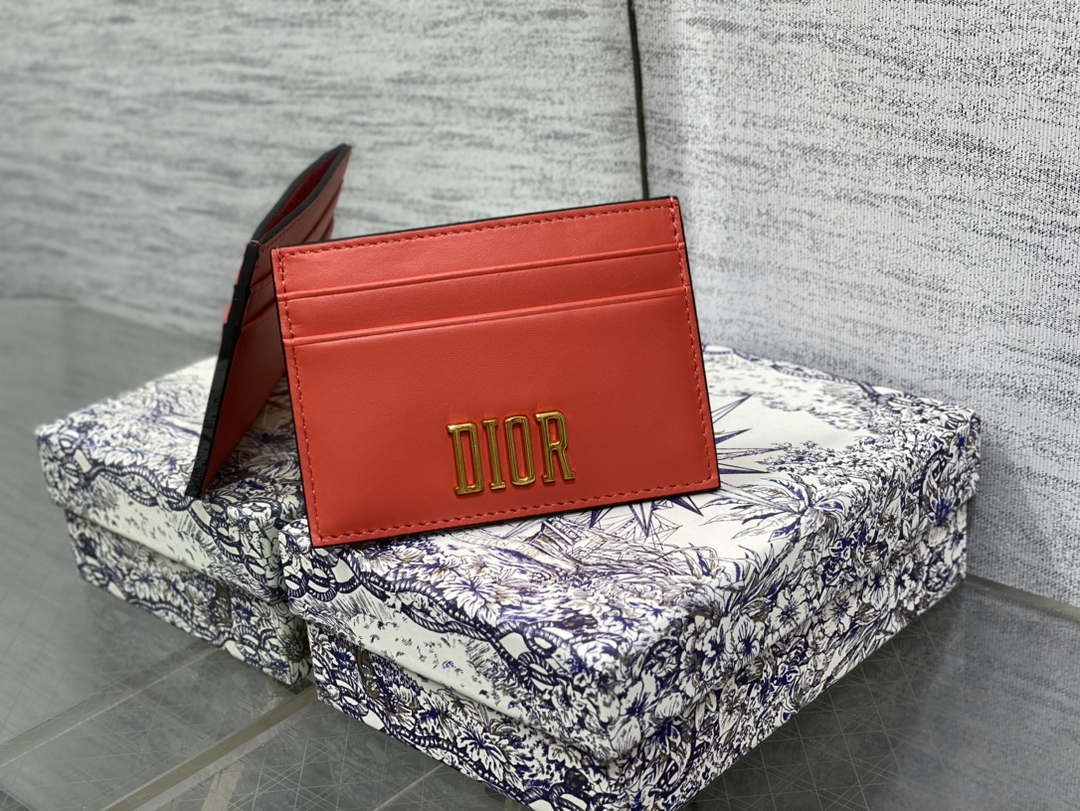 Dior Five-Slot Card Holder S5130 Grained Calfskin D0023 - Default Title - View 1
