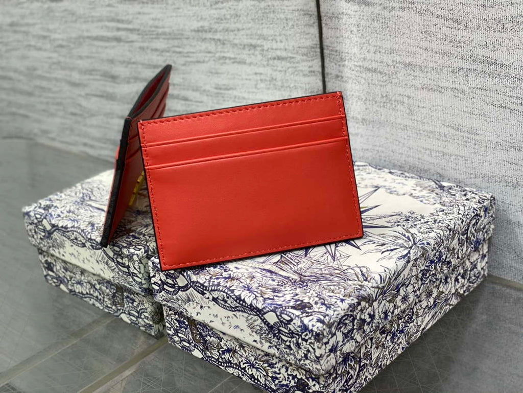 Dior Five-Slot Card Holder S5130 Grained Calfskin D0023