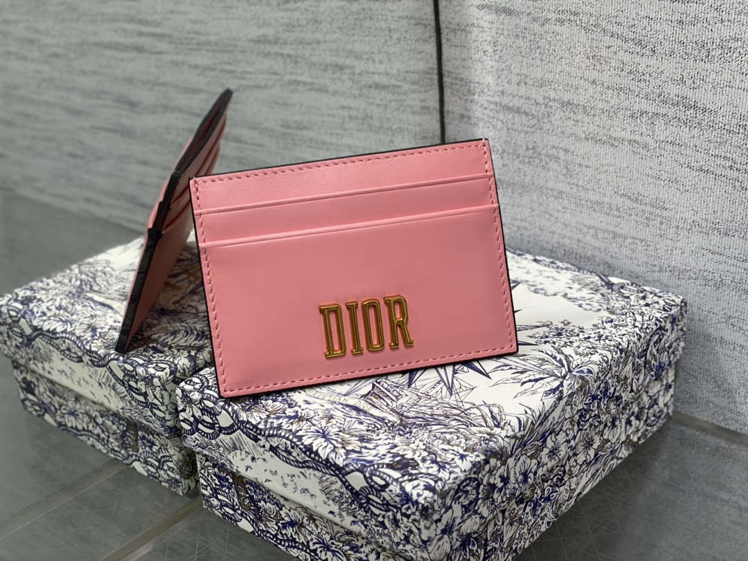 Dior Five-Slot Card Holder S5130 Grained Calfskin D0024