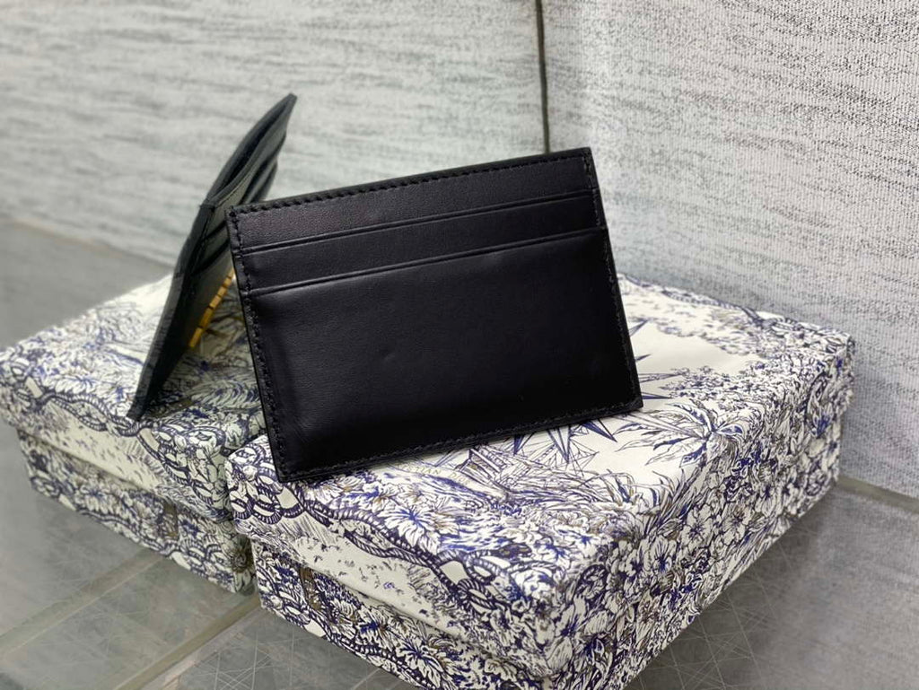 Dior Five-Slot Card Holder S5130 Grained Calfskin D0025