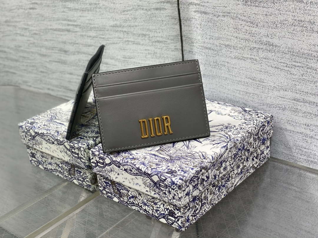 Dior Five-Slot Card Holder S5130 Grained Calfskin D0026 - Default Title - View 1