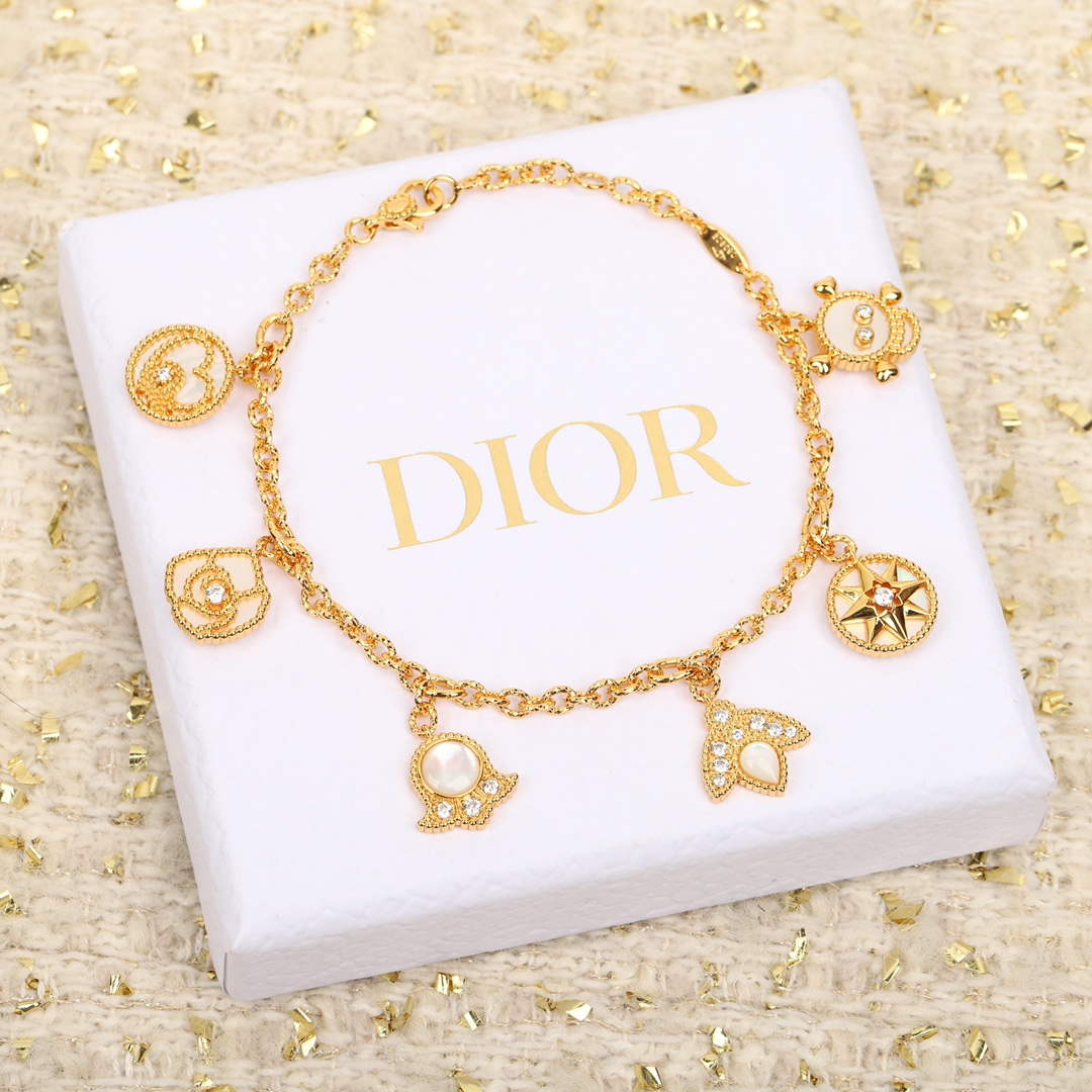 Dior  JRDV94117 Rose Des Vents Bracelet D99219 - Default Title - View 1