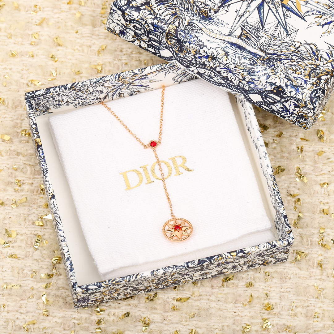 Dior JRDV95027 Rose Des Vents Necklace D99220 - Default Title - View 1