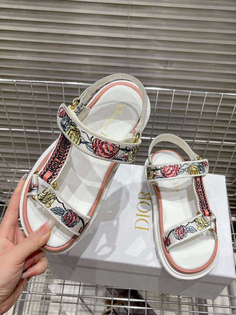 Dior KCQ916BBE Women's D-Wave Sandal Fashion Shoes D82909