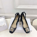 Dior KDV266VNI Miss Dior Pump 80mm Patent Calfskin D82984 - Euro 35=US 4 - View 1